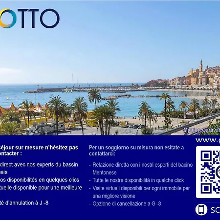Apartment Santa Maria - Giotto - 3pavec Terrasse Proche Plages Et Centre Mae-9154 Menton